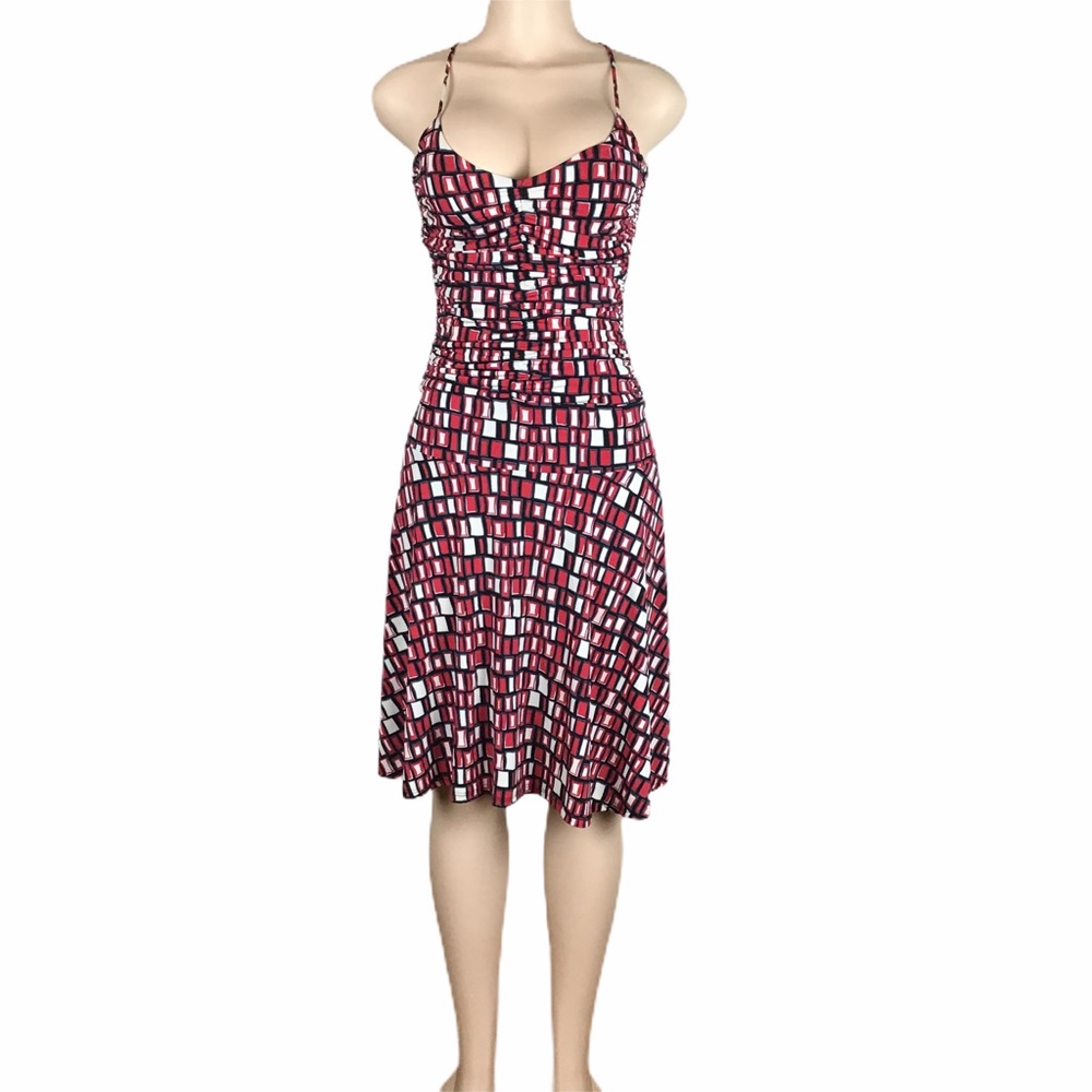 Velvet Torch Red White Black Ruched Dress …